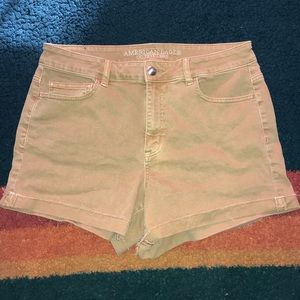High rise shortie shorts